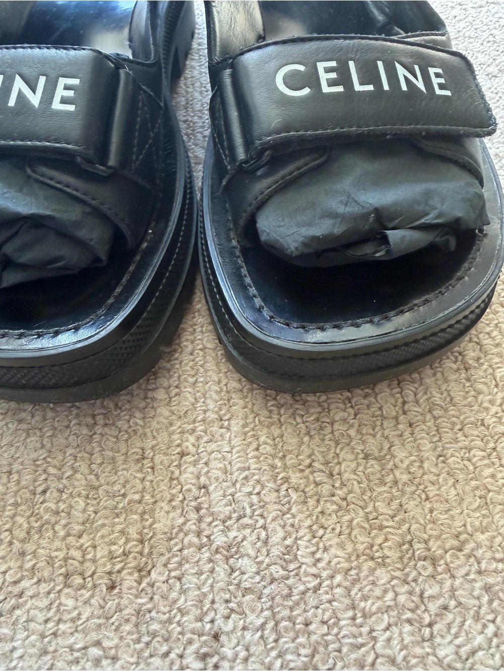 Celine Leather Sandals - Picture 6 of 8